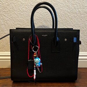 Saint Laurent | Grained Calfskin Small Sac De Jour - Black great condition